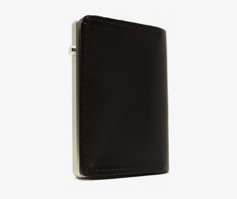 Craft Wallet Black Silver Leather - Leather, transparent png #8322692