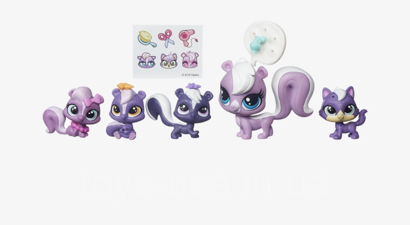 Littlest Pet Shop Surprise Families Mini Pet Pack Skunks - Littlest Pet Shop Family, transparent png #8322824