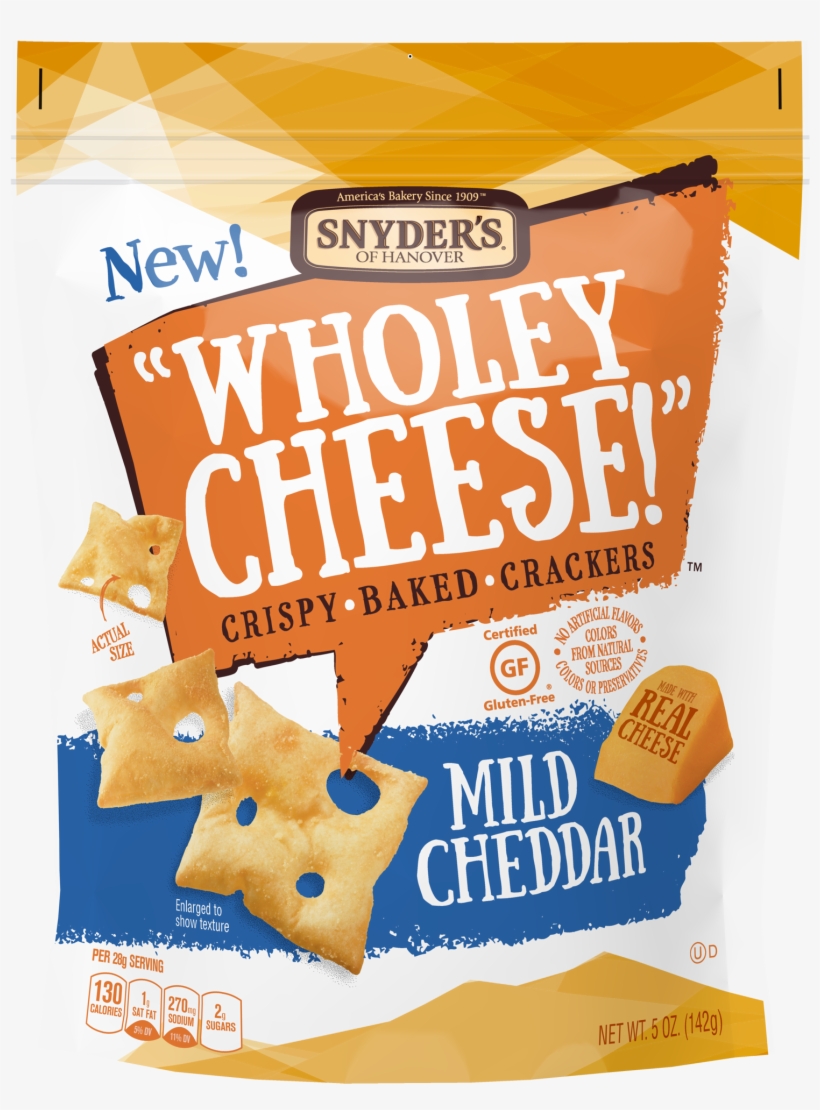 Gluten Free Baked Cheese Crackers, Mild Cheddar, 5 - Graham Cracker, transparent png #8323004