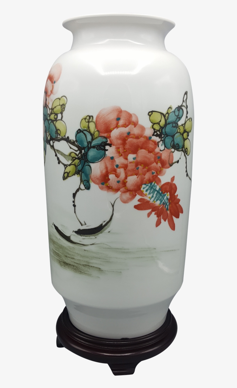 This Modern 12"high Vase Is A Cool Choice For Your - Ceramic, transparent png #8324358