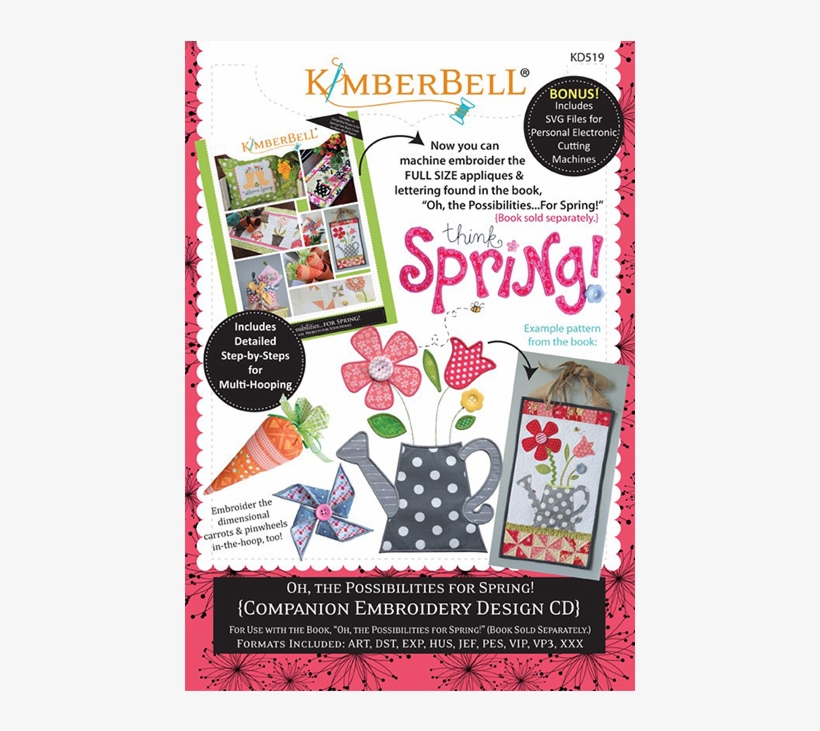 Kimberbell Designs Oh, The Possibilities For Spring - Craft, transparent png #8324523