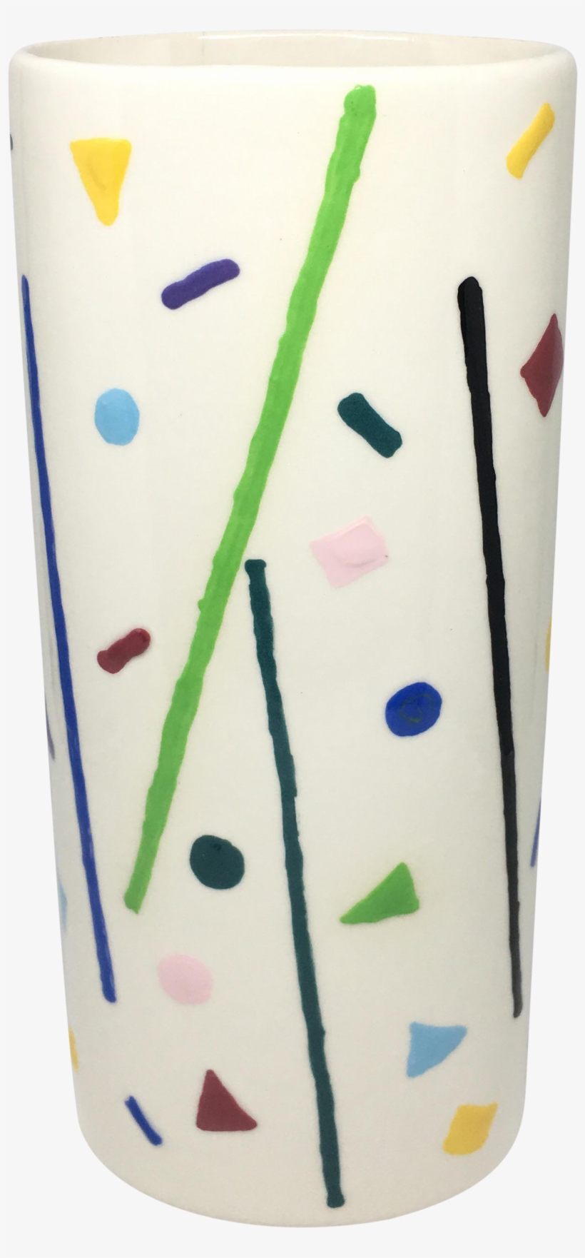 Post Modern Memphis Style Ceramic Vase On Chairish - Vase, transparent png #8324836