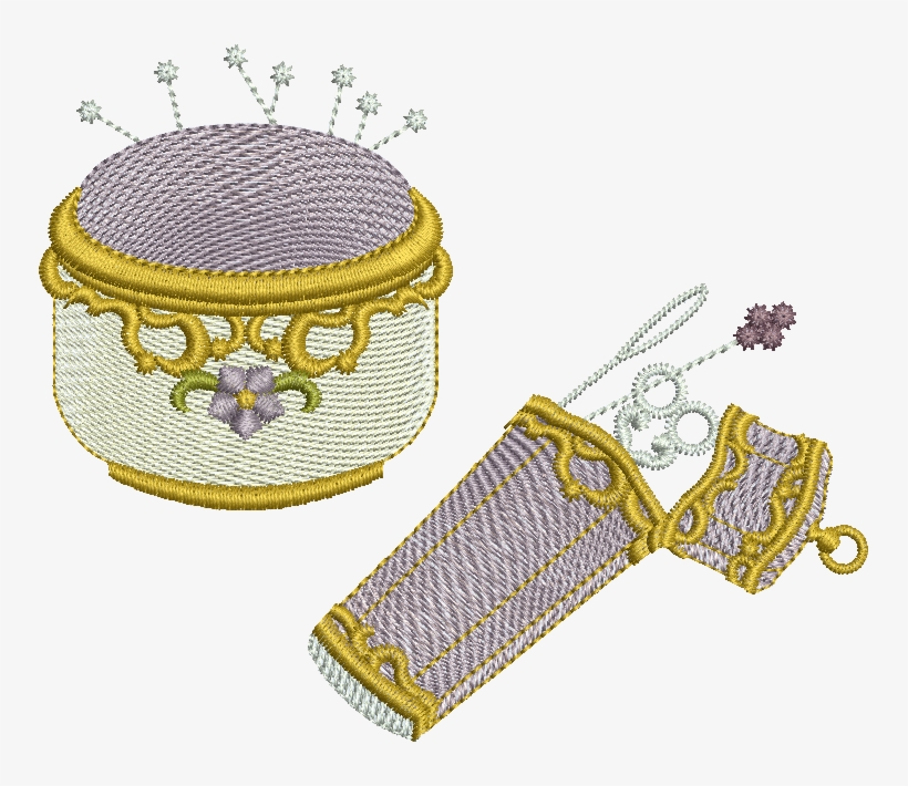 Pin Cushions, Homemaking, Machine Embroidery Designs, - Needlework, transparent png #8325104