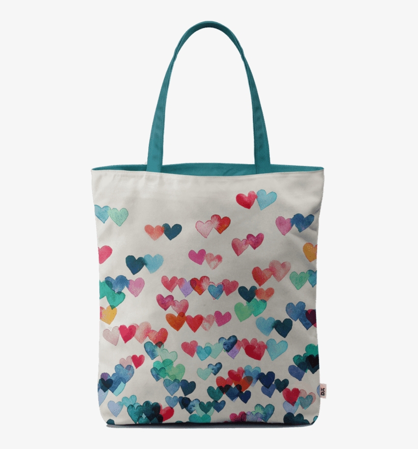 Hear Conn Mck Car All Bag - Patterns Watercolour Hearts, transparent png #8325171