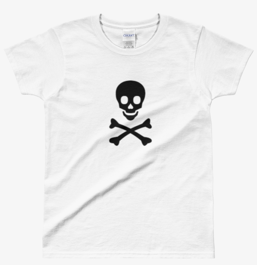 Women's Skull And Crossbones T Shirts/skull And Crossbones - Cartoon, transparent png #8325212