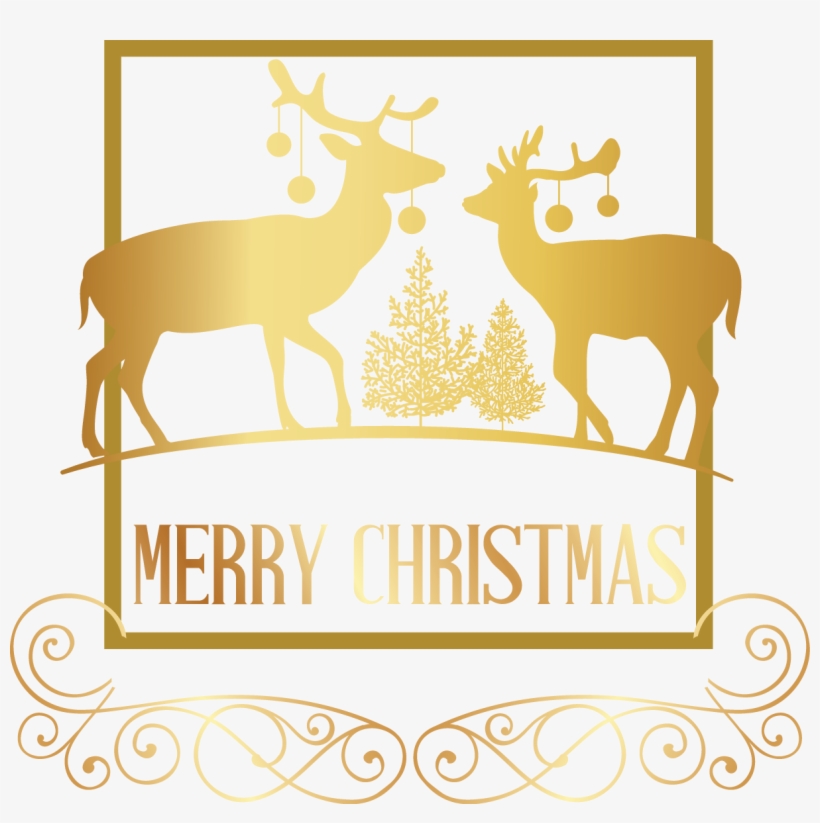 Golden Wishes Is A Downloadable Machine Embroidery - Elk, transparent png #8325448