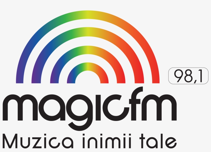 Logo Magic Fm Botosani Scris Negru 01 - Graphic Design, transparent png #8326210