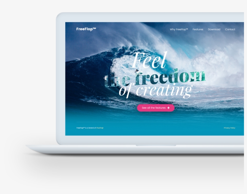 Ready To Stand Out Get In Touch - Minimal Laptop Mockup, transparent png #8327830