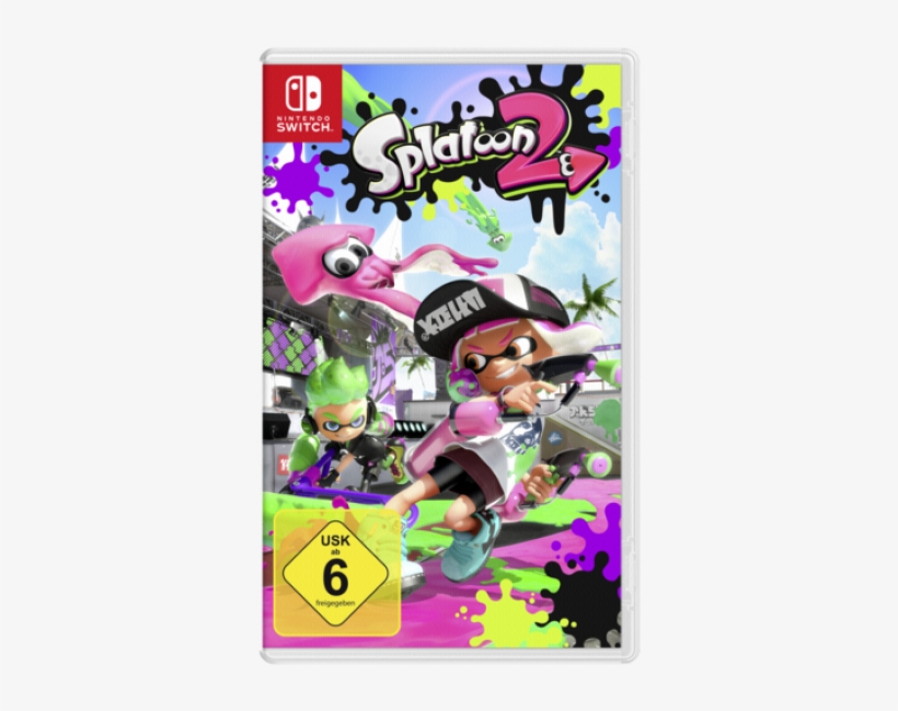 Obrázok Pre Nintendo Switch Splatoon - Nintendo Switch Spiele Splatoon 2, transparent png #8328123