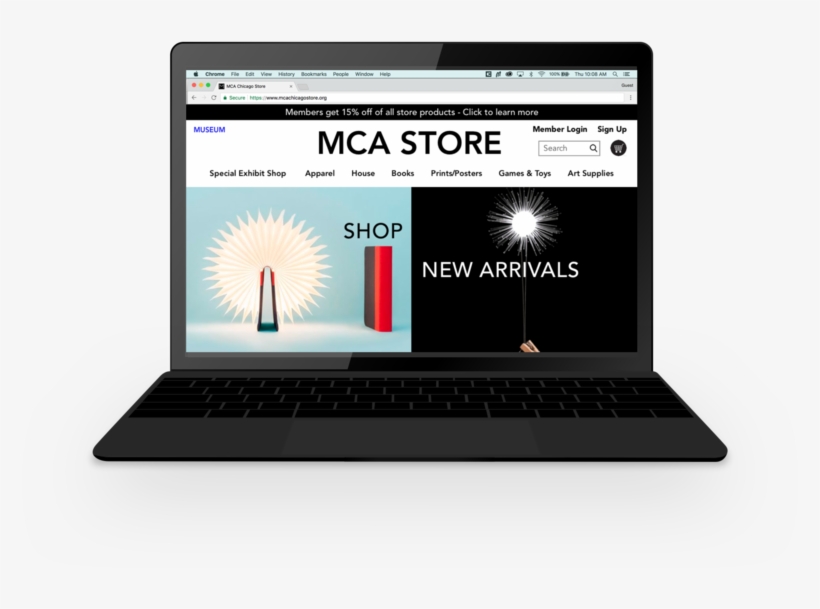 Mca Black Minimal Mockup - Netbook, transparent png #8328432