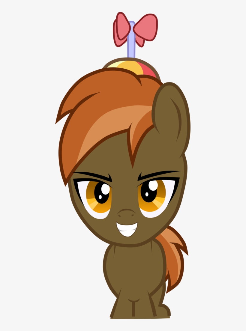 Topas-art, Button Mash, Colt, Earth Pony, Foal, Hat, - Cartoon, transparent png #8328465