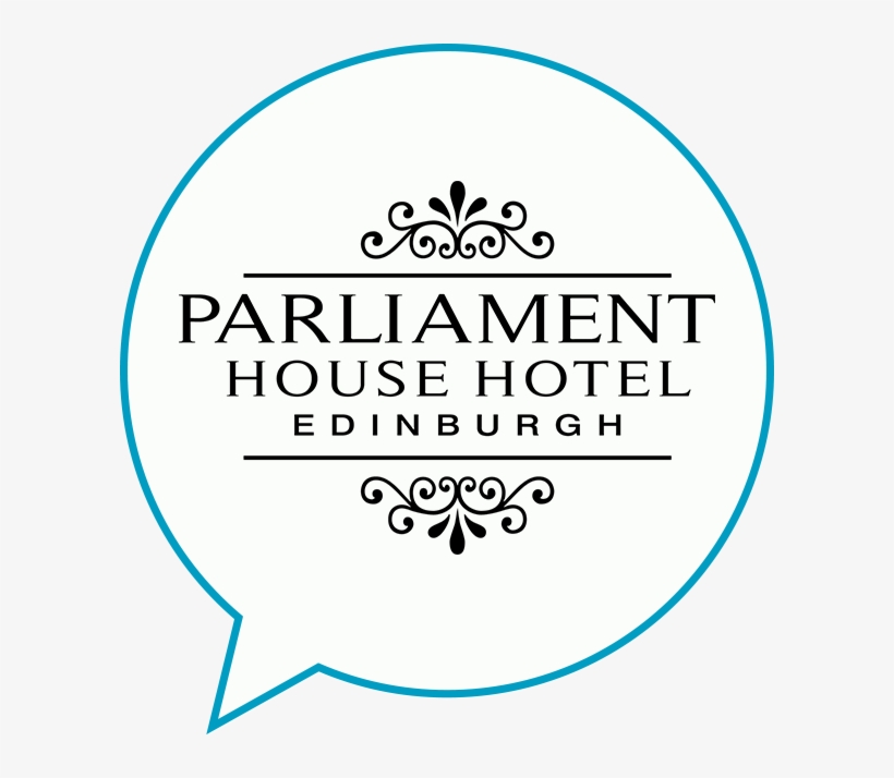 Parliament House Hotel Logo In A Speech Bubble - Circle, transparent png #8328565