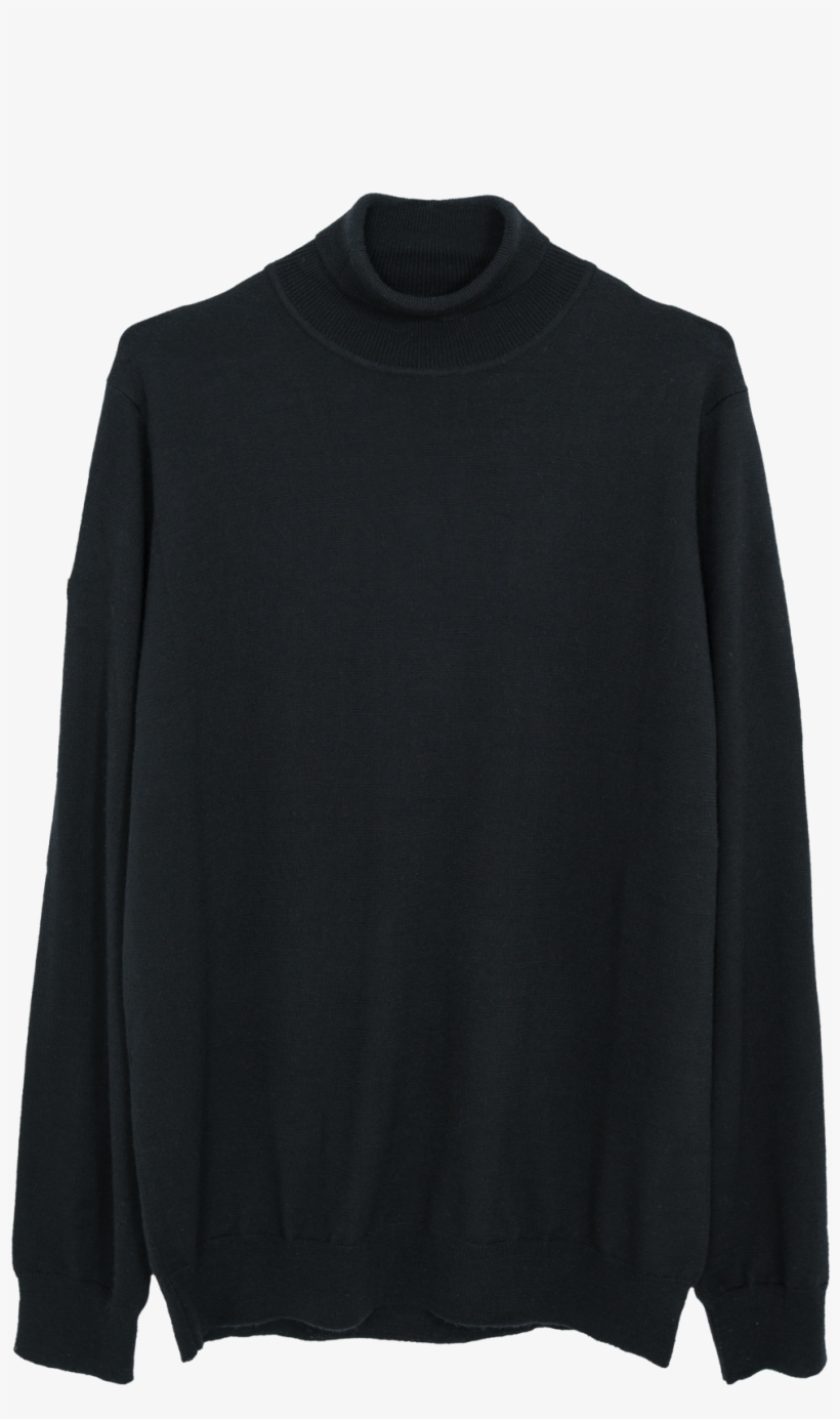 Agnar - T-neck - Black - Nordre - Sweater, transparent png #8329083