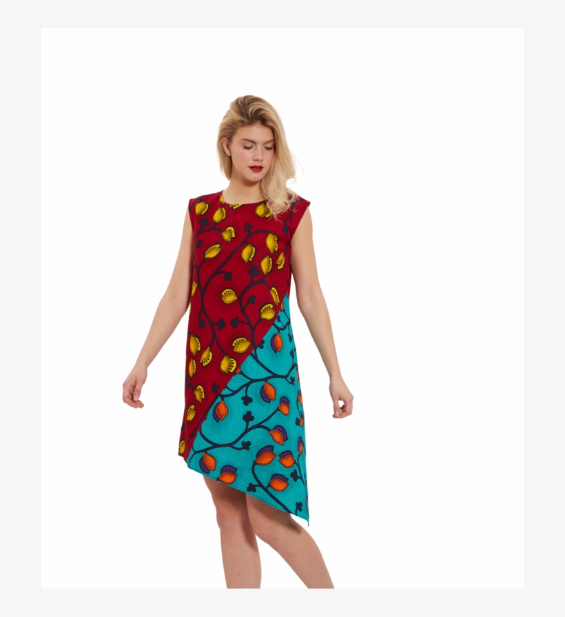 Asymmetrical Hem Dress - Day Dress, transparent png #8329434