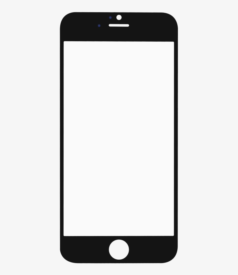 Iphone 6 Black Glass Lens Screen - Blue Iphone 6s Screen Replacement, transparent png #8329865