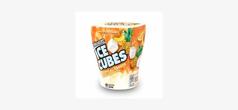 Ice Breakers Ice Cubes Tropical Freeze Gum, 40-piece - Orange Soft Drink, transparent png #8330605