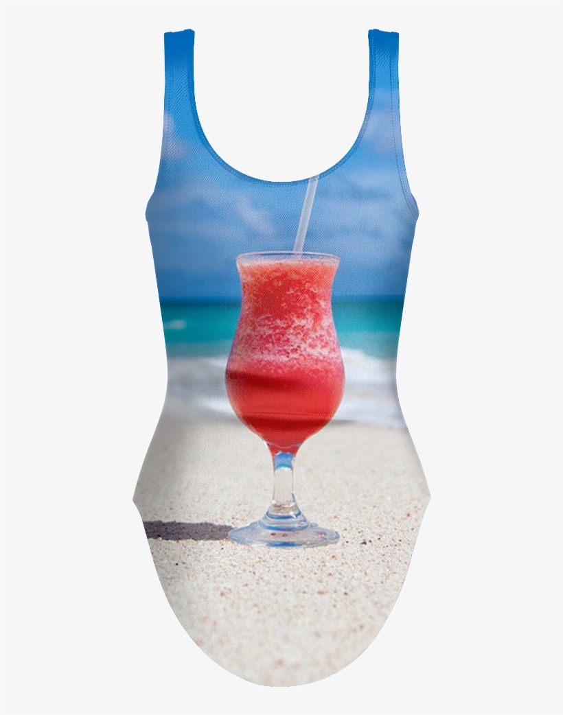 Tropical Drink Swimsuit - Active Tank, transparent png #8330700