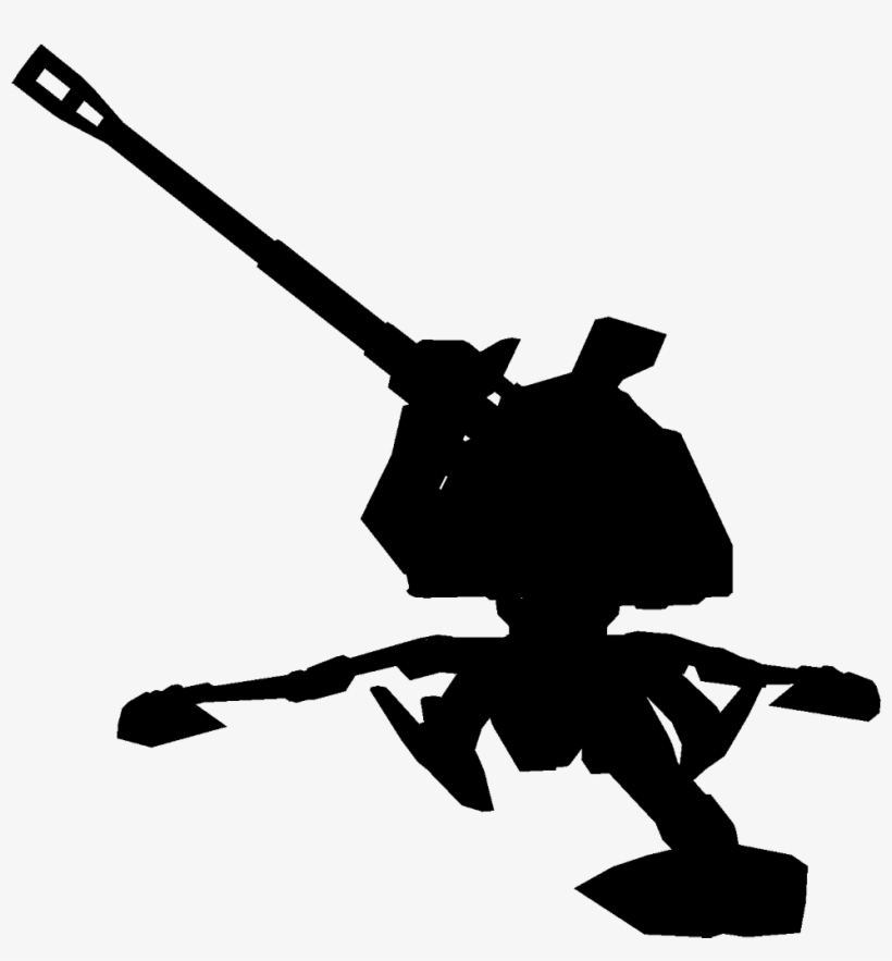 Artillery Silhouette - Longest Range Artillery Guns, transparent png #8330842
