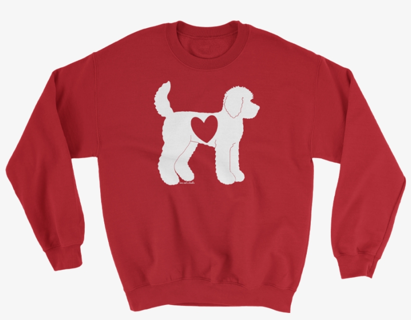 Doodle Heart Crewneck Sweatshirt - Sweater, transparent png #8331352