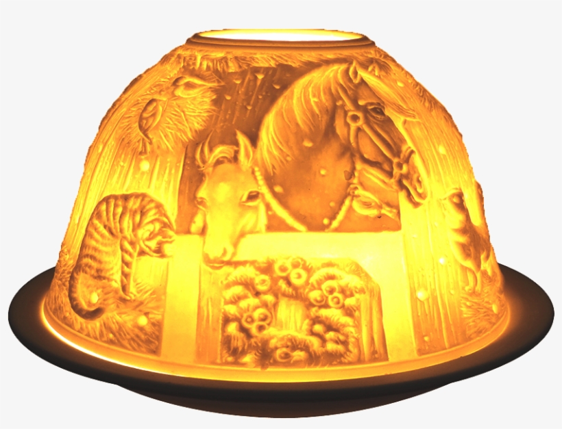 Christmas Barn Welink Light Glow - Lampshade, transparent png #8332393