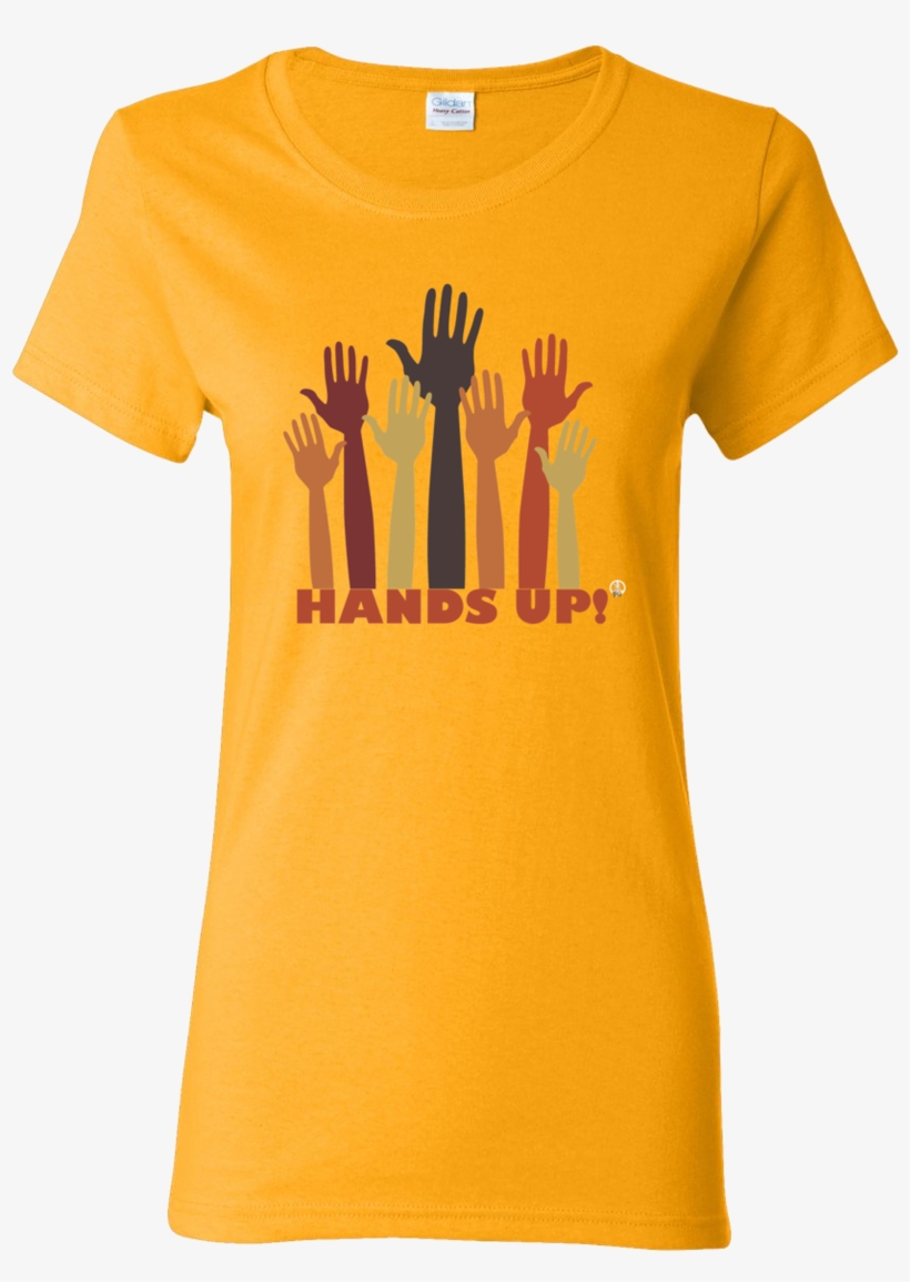 The Hands Up Pw2 Women's Gold T-shirt - Farmers Only Dot Com Logo, transparent png #8332774