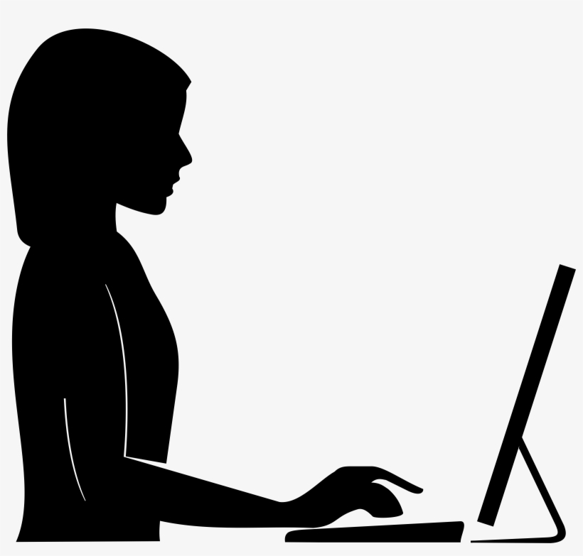 This Free Icons Png Design Of Female Silhouette With, transparent png #8333020