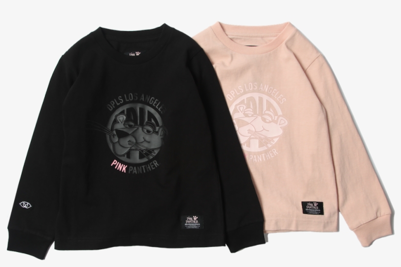 Dpls 新季pink Panther 限定系列盡顯青春街頭風格！ - Long-sleeved T-shirt, transparent png #8333253