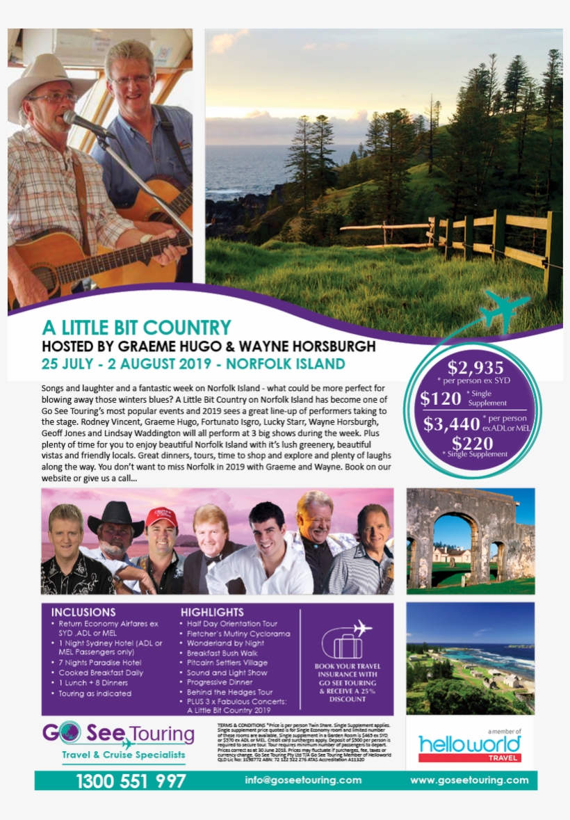 Web Png A Little Bit Country Graeme Hugo Wayne Horsburgh - Brochure, transparent png #8333709