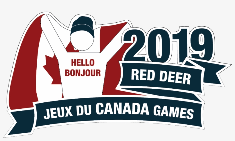 Man With A “hello Bonjour” Shirt, Holding A Canadian - Illustration, transparent png #8334101