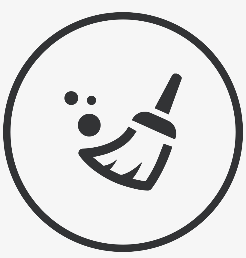 Easy To Clean - Broom Icon Transparent, transparent png #8334227