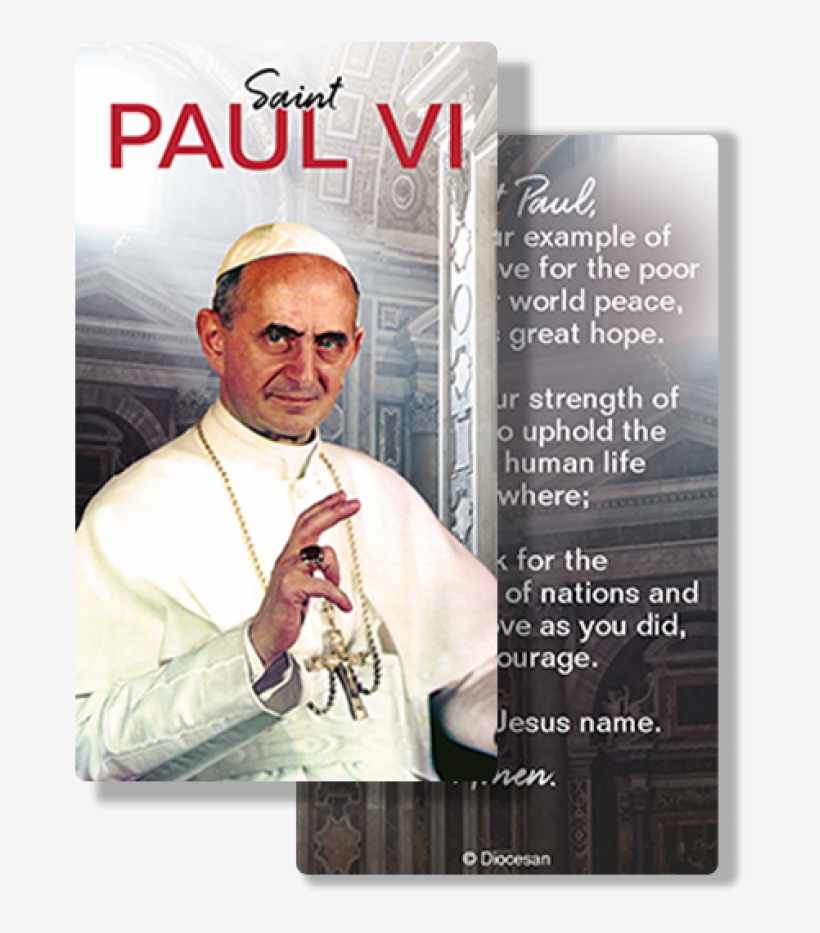 Bulletins For All Seasons - Saint Pope Paul Vi Prayer, transparent png #8334404