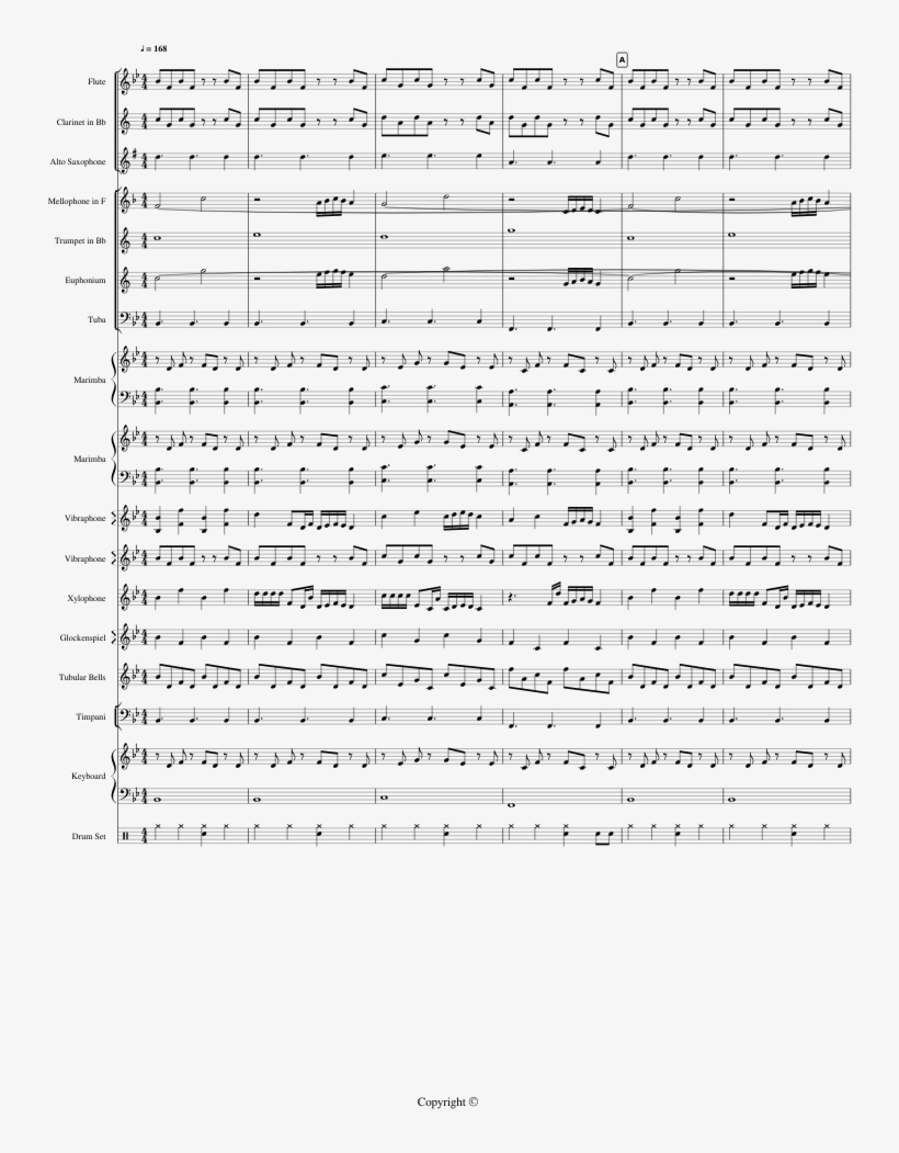 Ode To Joy Variance For Marching Band W/front Ensemble - Ode To Joy Marching Band, transparent png #8334720