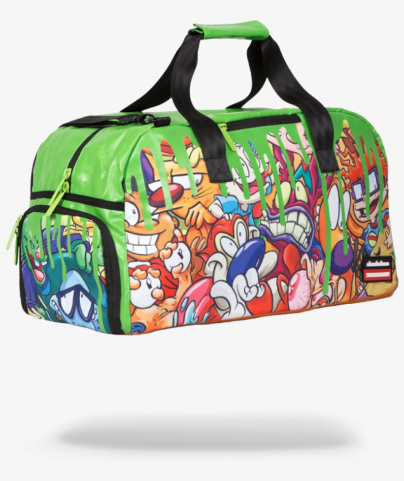 Nickelodeon 90's Slime Duffle - Sprayground Nickelodeon Duffle Bag, transparent png #8334982