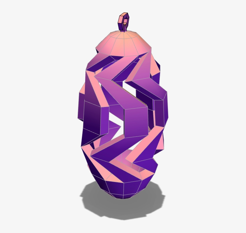 Low Poly Spiral Pinecone - Illustration, transparent png #8335078