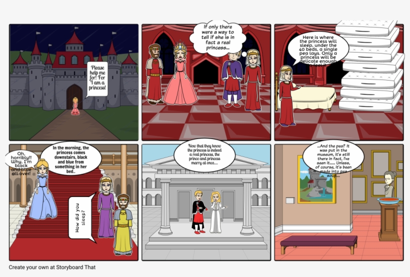 The Princess And The Pea - Comics, transparent png #8335370