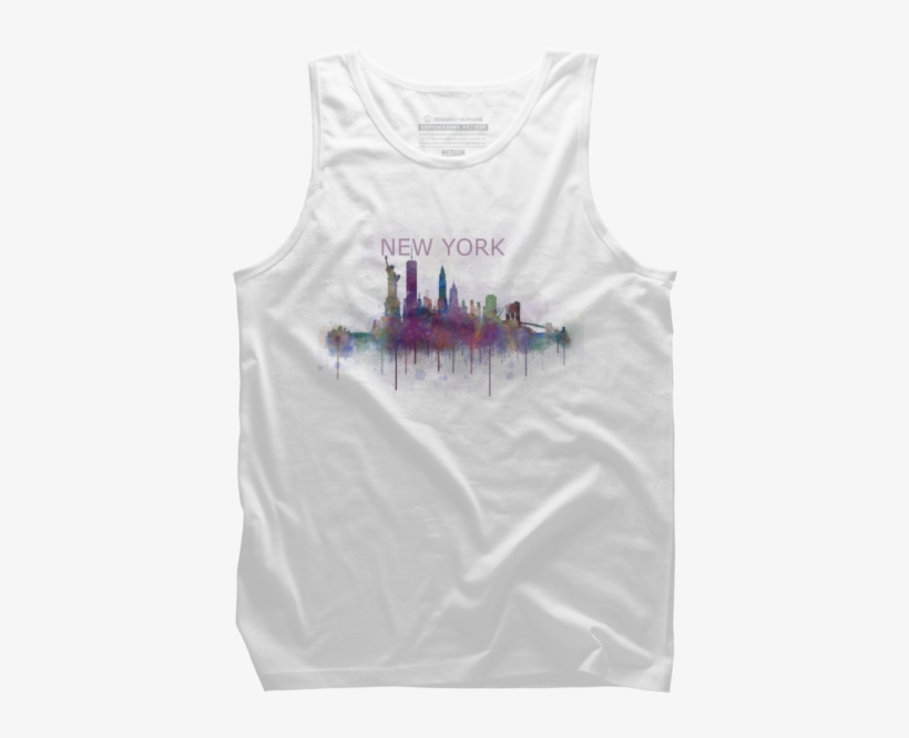 Ny New York City Skyline Cityscape - Ny New York City Skyline V4 Watercolor, transparent png #8335375