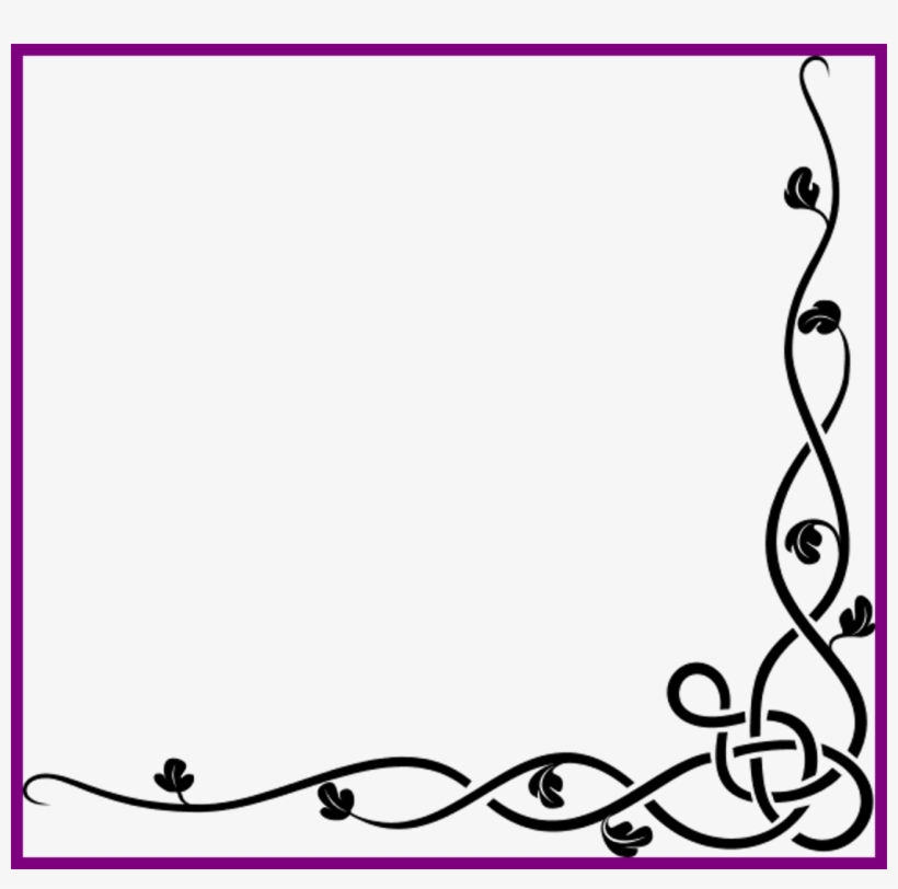 Tattoo Rose Tattoo Rose Vine Designs Amazing Celtic - Border Designs A4  Size Paper - Free Transparent PNG Download - PNGkey