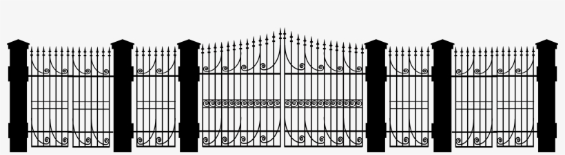 Fence Silhouette Clip Art Gallery Yopriceville Png - Clipart Silhouette Fence, transparent png #8336797