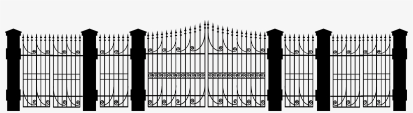 Fence Silhouette Clip Art Gallery Yopriceville Png - Clipart Silhouette Fence, transparent png #8336797
