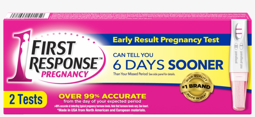 First Response Early Result Pregnancy Test, 2 Pack - Lilac, transparent png #8336968