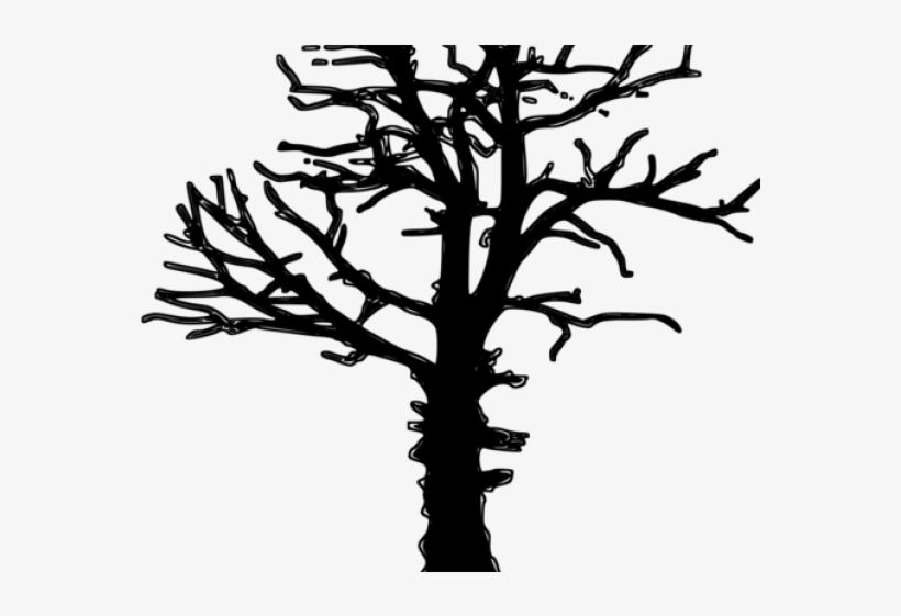 Drawn Dead Tree Tree Stump Line - Free Dead Tree Vector, transparent png #8337440