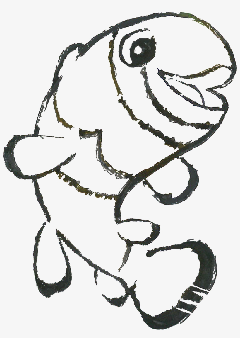 Clownfish Blurb - Sketch, transparent png #8337442