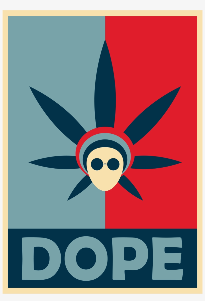 Obama Funny Campaign For Cannabis, Marijuana, Weed - Emblem, transparent png #8337590