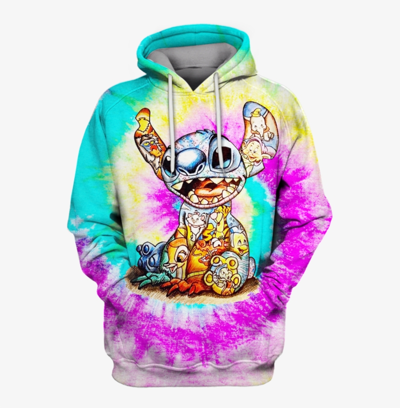 3d Lilo And Stitch Hoodie - Hoodie, transparent png #8337982