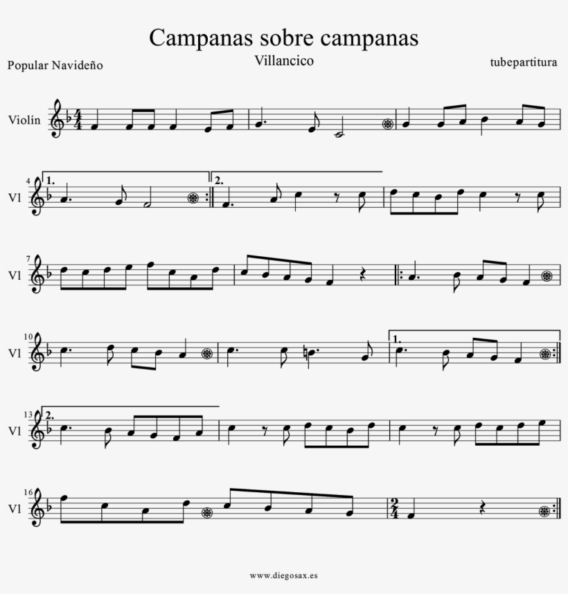 October - Partitura Jingle Bells, transparent png #8338079