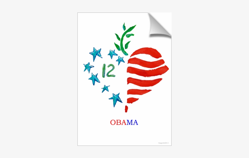Obama 2012 Poster - Graphic Design, transparent png #8338119