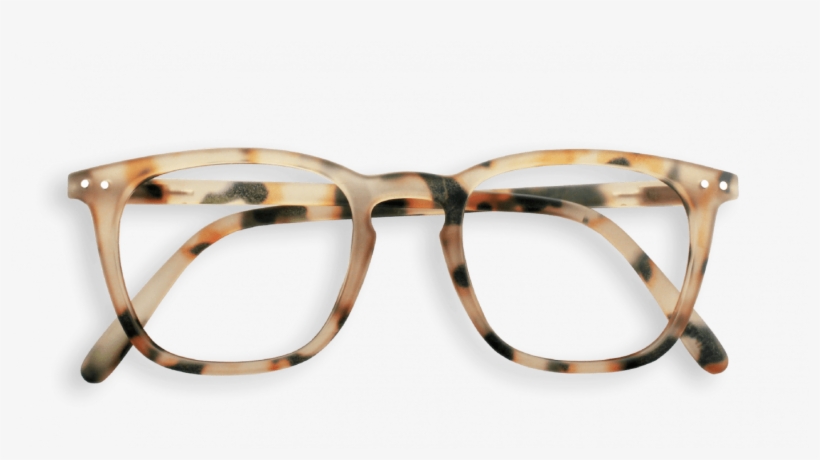 Unisex Light Tortoise Shell E Trapezium Reading Glasses - Light Tortoise Glasses, transparent png #8338750