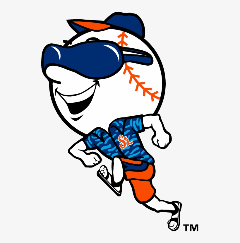 Mr Met On Vacation In Port St - St Lucie Mets Logo, transparent png #8338846
