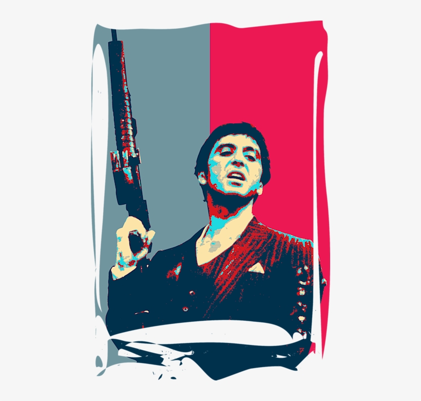 Click And Drag To Re-position The Image, If Desired - Tony Montana Scarface, transparent png #8338900