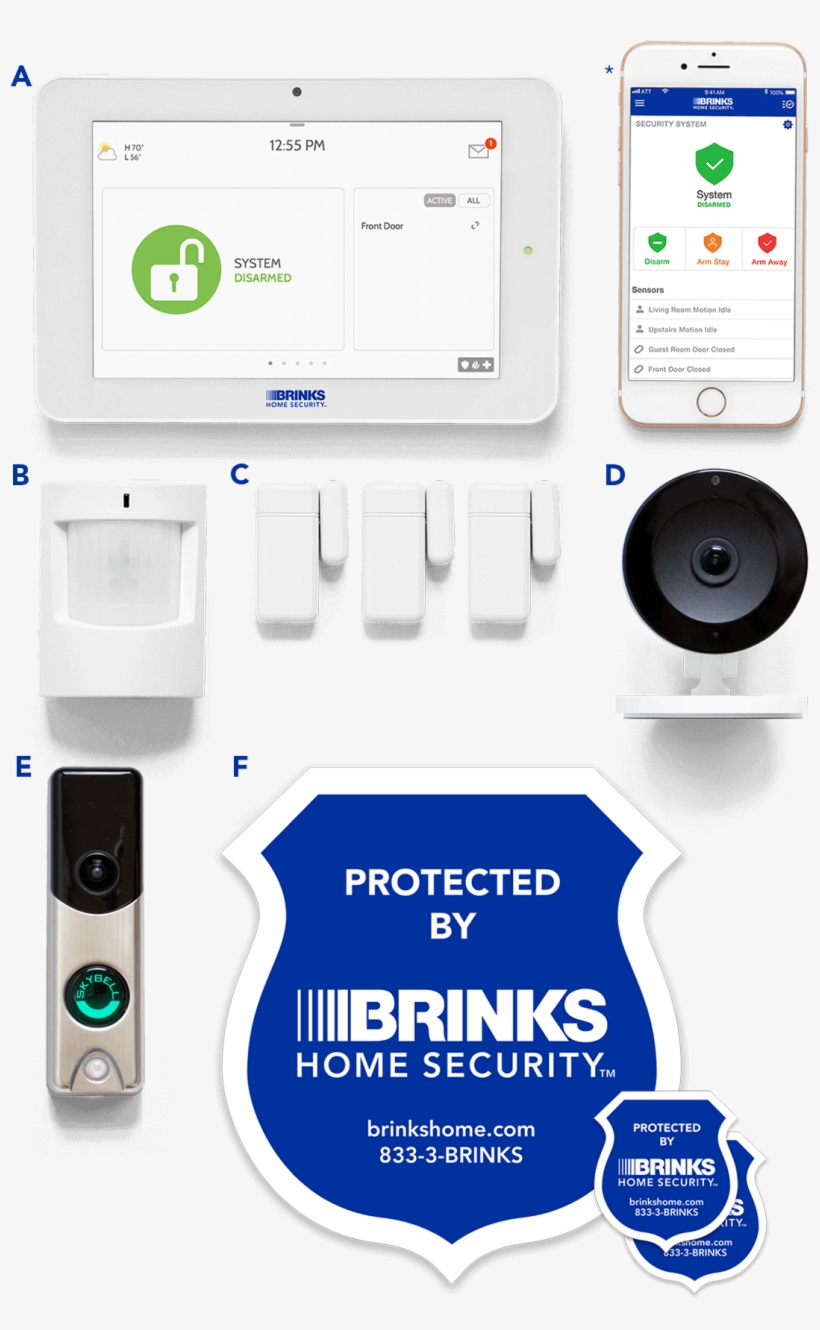 Brinks Home Security Smart Phone App, transparent png #8339682
